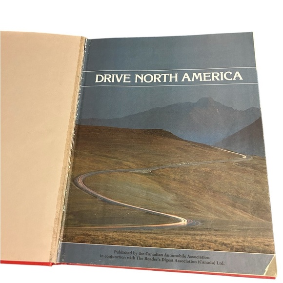 Vintage Drive North America map book 80’s red - Picture 2 of 4